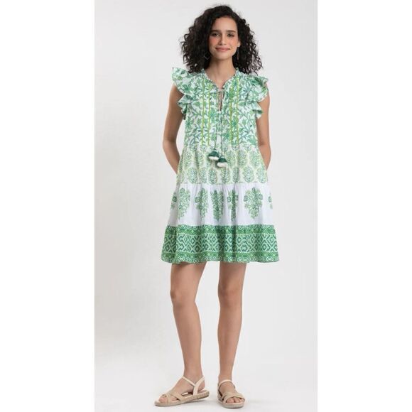 Celina Moon FLOSS MINI DRESS in Green Size XS - Picture 2 of 8